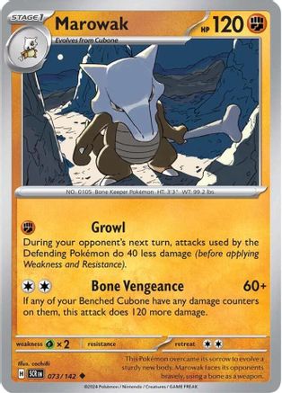 Marowak (073/142) [Scarlet & Violet: Stellar Crown] - Trinity Hobby