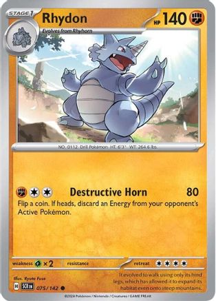 Rhydon (075/142) [Scarlet & Violet: Stellar Crown] - Trinity Hobby