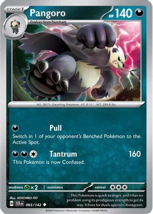 Pangoro (093/142) [Scarlet & Violet: Stellar Crown] - Trinity Hobby