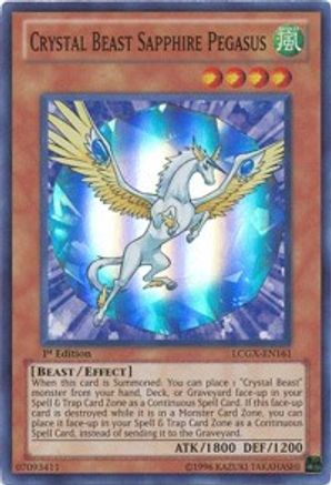 Crystal Beast Sapphire Pegasus [LCGX-EN161] Super Rare - Trinity Hobby