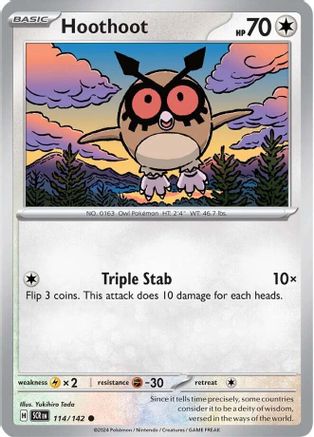 Hoothoot (114/142) [Scarlet & Violet: Stellar Crown] - Trinity Hobby