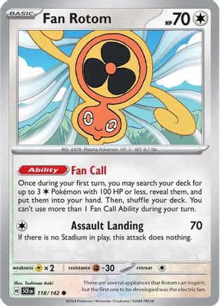 Fan Rotom (118/142) [Scarlet & Violet: Stellar Crown] - Trinity Hobby