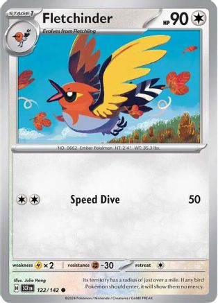 Fletchinder (122/142) [Scarlet & Violet: Stellar Crown] - Trinity Hobby