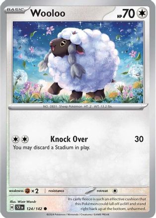 Wooloo (124/142) [Scarlet & Violet: Stellar Crown] - Trinity Hobby