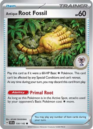 Antique Root Fossil (130/142) [Scarlet & Violet: Stellar Crown] - Trinity Hobby