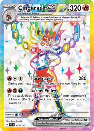 Cinderace ex (157/142) [Scarlet & Violet: Stellar Crown] - Trinity Hobby