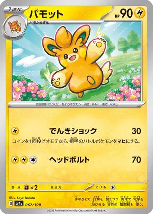 Pawmo - 067/190 (Japanese)  067/190 - [SV4a Shiny Treasure ex]