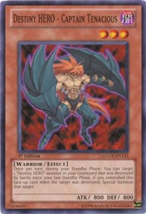 Destiny HERO - Captain Tenacious [LCGX-EN123] Common - Trinity Hobby