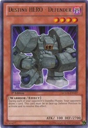 Destiny HERO - Defender [LCGX-EN127] Rare - Trinity Hobby