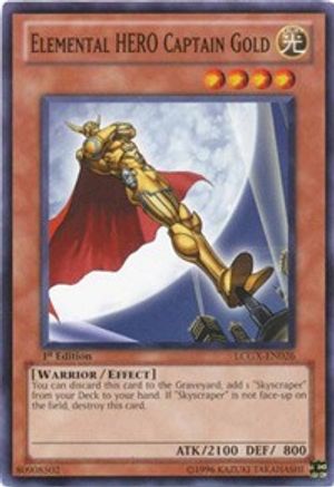 Elemental HERO Captain Gold [LCGX-EN026] Common - Trinity Hobby