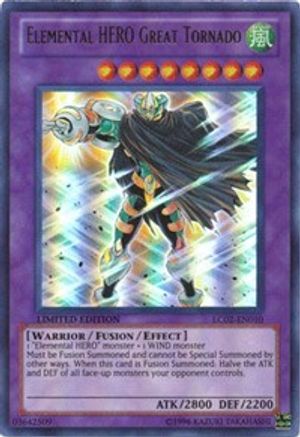Elemental HERO Great Tornado [LC02-EN010] Ultra Rare - Trinity Hobby