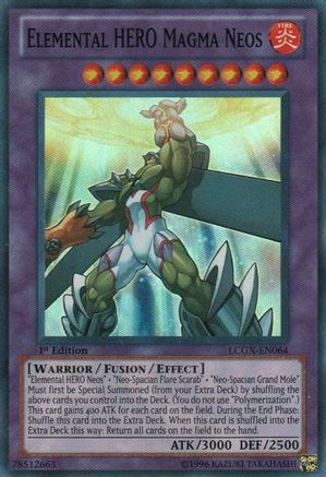 Elemental HERO Magma Neos [LCGX-EN064] Super Rare - Trinity Hobby