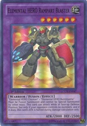 Elemental HERO Rampart Blaster [LCGX-EN047] Super Rare - Trinity Hobby