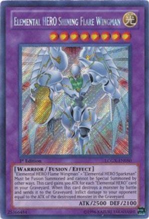 Elemental HERO Shining Flare Wingman [LCGX-EN050] Secret Rare - Trinity Hobby