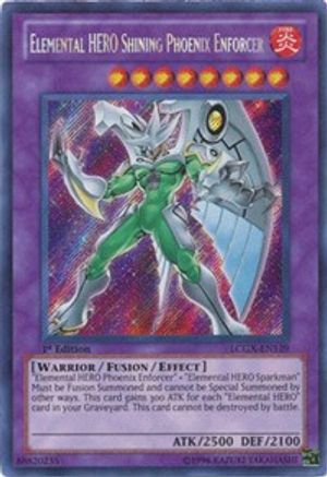 Elemental HERO Shining Phoenix Enforcer [LCGX-EN139] Secret Rare - Trinity Hobby