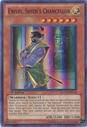 Enishi, Shien's Chancellor [LCGX-EN241] Super Rare - Trinity Hobby