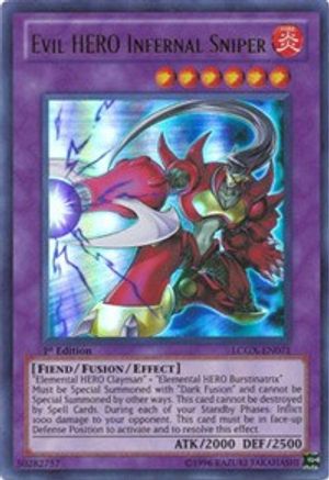 Evil HERO Infernal Sniper [LCGX-EN071] Ultra Rare - Trinity Hobby