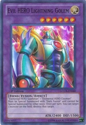 Evil HERO Lightning Golem [LCGX-EN068] Super Rare - Trinity Hobby
