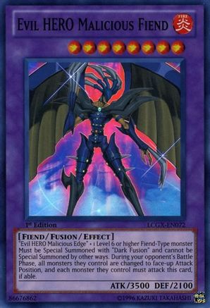 Evil HERO Malicious Fiend [LCGX-EN072] Super Rare - Trinity Hobby