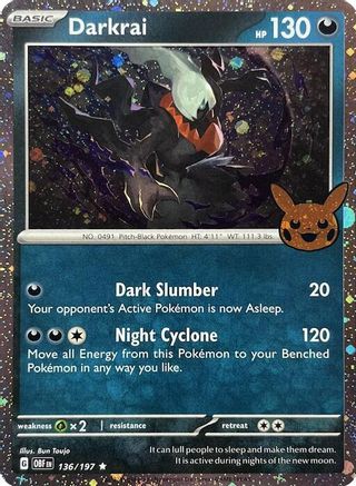 Darkrai (136/197) (Cosmos Holo) [Trick or Trade 2024] - Trinity Hobby