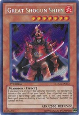 Great Shogun Shien [LCGX-EN233] Secret Rare - Trinity Hobby
