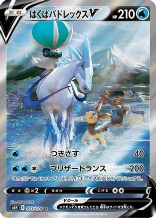 Ice Rider Calyrex V - 073/070 (Japanese)  073/070 - [S6H Silver Lance]