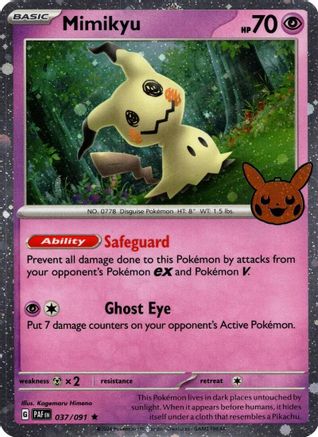 Mimikyu (037/091) (Cosmos Holo) [Trick or Trade 2024] - Trinity Hobby