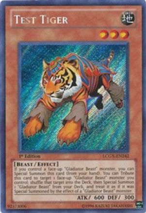 Test Tiger [LCGX-EN242] Secret Rare - Trinity Hobby
