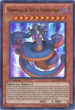 Vennominaga the Deity of Poisonous Snakes [LCGX-EN191] Ultra Rare - Trinity Hobby