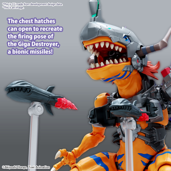 BANDAI Figure-rise Standard Amplified METALGREYMON (VACCINE) - Trinity Hobby