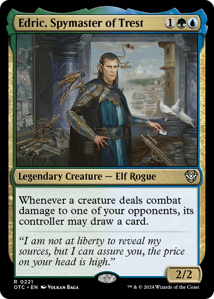 Edric, Spymaster of Trest [Outlaws of Thunder Junction Commander] - Trinity Hobby