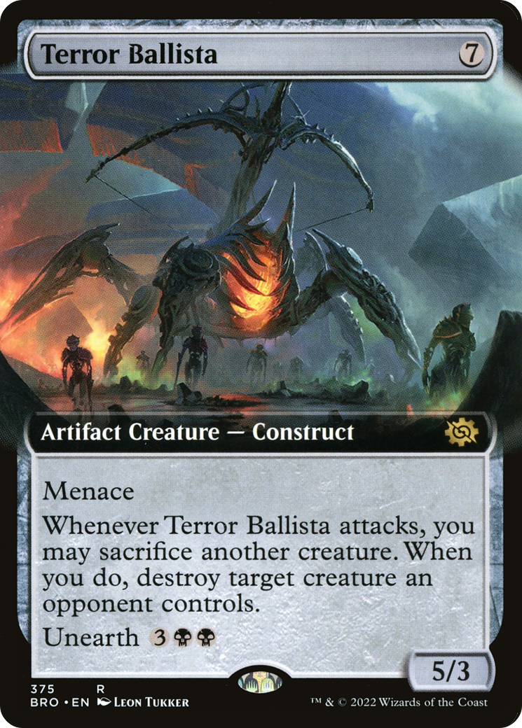 Terror Ballista  [Foil]  (BRO-375) - [The Brothers' War]: (Extended Art) - Trinity Hobby