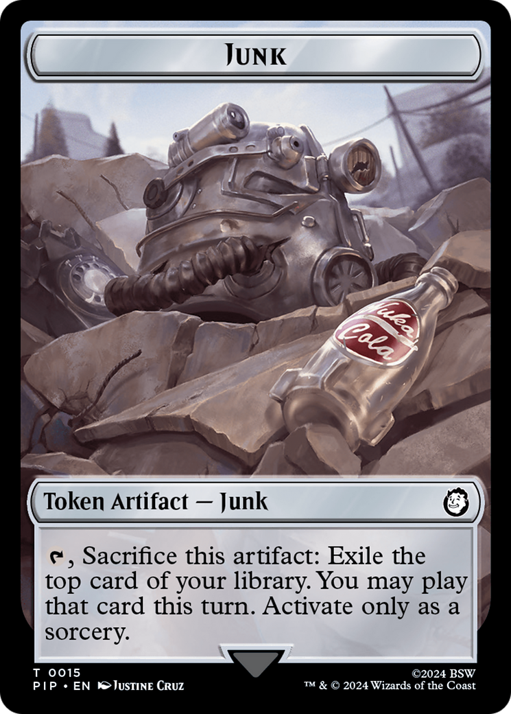 Junk // Robot Double-Sided Token [Fallout Tokens] - Trinity Hobby