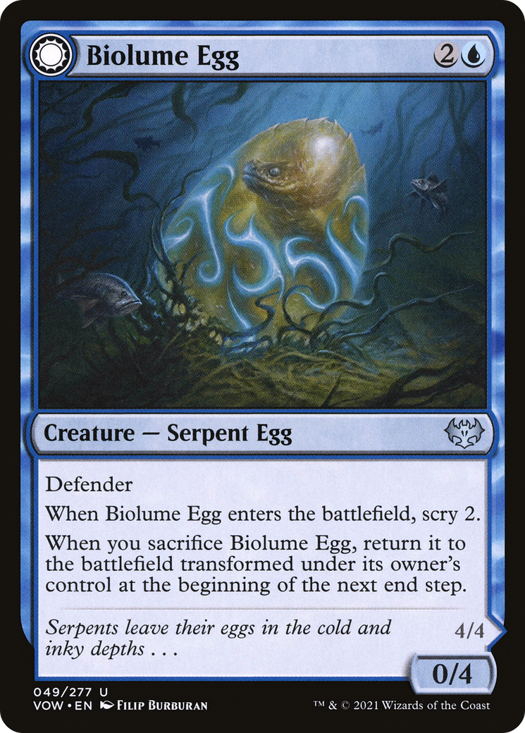 Biolume Egg // Biolume Serpent [Innistrad: Crimson Vow] - Trinity Hobby