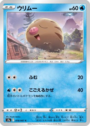 Swinub (Japanese)  018/067 - [S9a Battle Region]