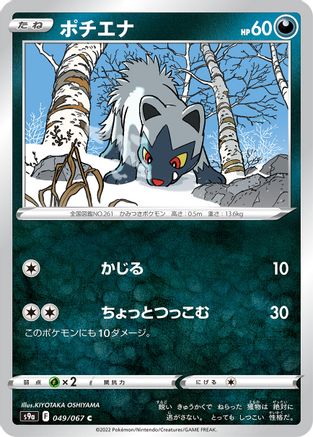 Poochyena (Japanese)  049/067 - [S9a Battle Region]