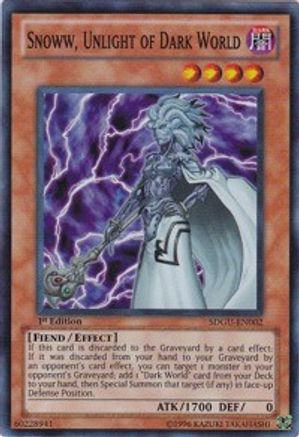 Snoww, Unlight of Dark World [SDGU-EN002] Super Rare