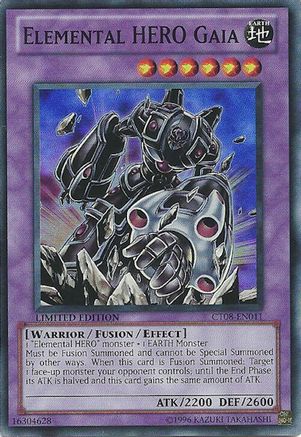 Elemental Hero Gaia [CT08-EN011] Super Rare - Trinity Hobby