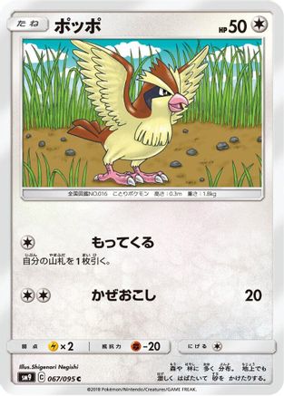 Pidgey - 067/095 (Japanese)  067/095 - [SM9 Tag Bolt]