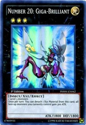 Number 20: Giga-Brilliant [PHSW-EN042] Super Rare - Trinity Hobby