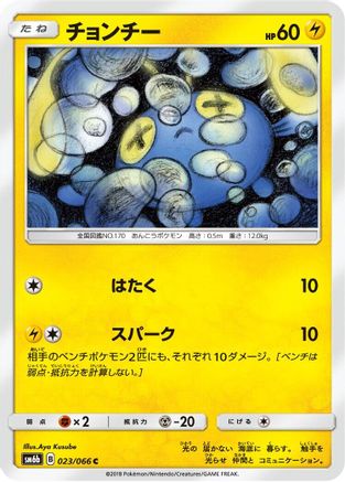 Chinchou (Japanese)  023/066 - [SM6b Champion Road]