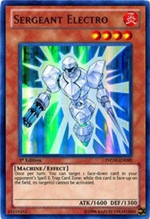 Sergeant Electro [PHSW-EN090] Ultra Rare - Trinity Hobby