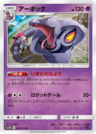 Arbok (Japanese)  026/054 - [SM10b Sky Legend]