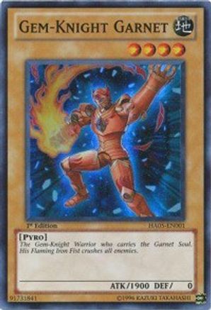 Gem-Knight Garnet [HA05-EN001] Super Rare - Trinity Hobby