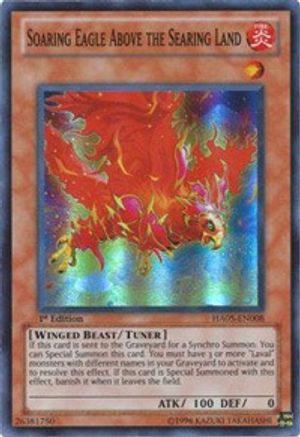 Soaring Eagle Above the Searing Land [HA05-EN008] Super Rare - Trinity Hobby