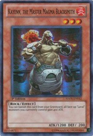 Kayenn, the Master Magma Blacksmith [HA05-EN012] Super Rare - Trinity Hobby