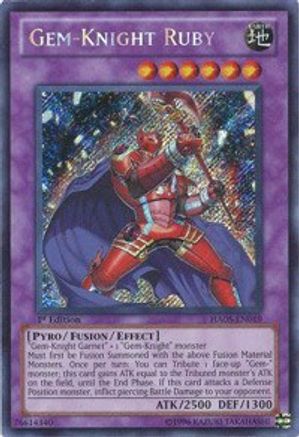 Gem-Knight Ruby [HA05-EN019] Secret Rare - Trinity Hobby