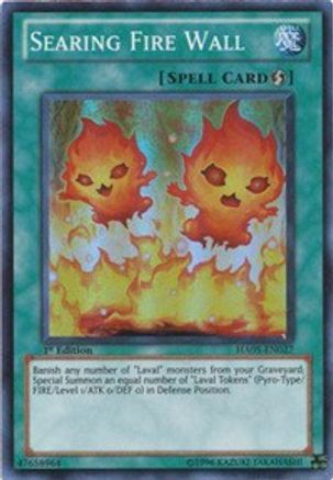 Searing Fire Wall [HA05-EN027] Super Rare - Trinity Hobby