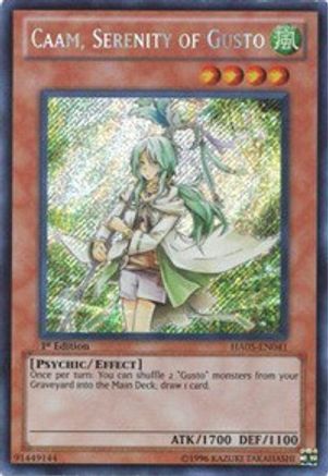 Caam, Serenity of Gusto [HA05-EN041] Secret Rare - Trinity Hobby