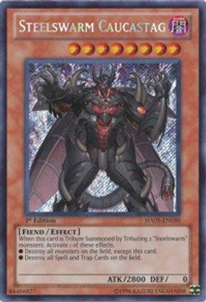 Steelswarm Caucastag [HA05-EN050] Secret Rare - Trinity Hobby